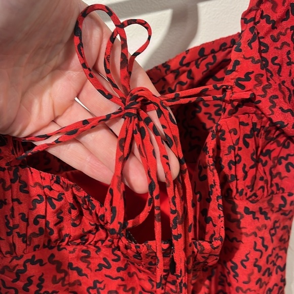 Realization Par Venus mini dress in red squiggle - size small - Picture 9 of 14